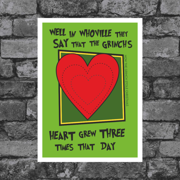 Christmas Grinch film print